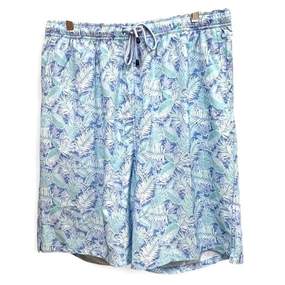 Peter Millar Shorts Seaside Grace Bay Print Swim Board Trunks Men’s Large Tall - Picture 1 of 11